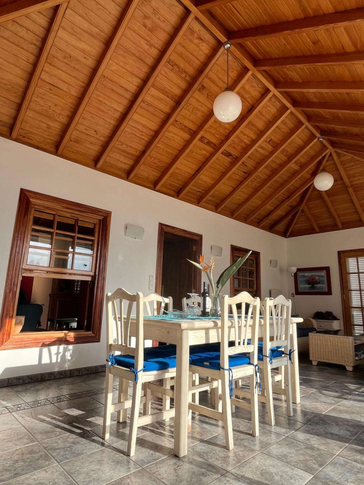 Feriendomizil Finca Tijarafe Mit Beheiztem, Abdeckbarem Pool エクステリア 写真